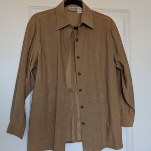 Penmans Beige/Tan Button Up Top, Perfect Fall Colour. Unisex